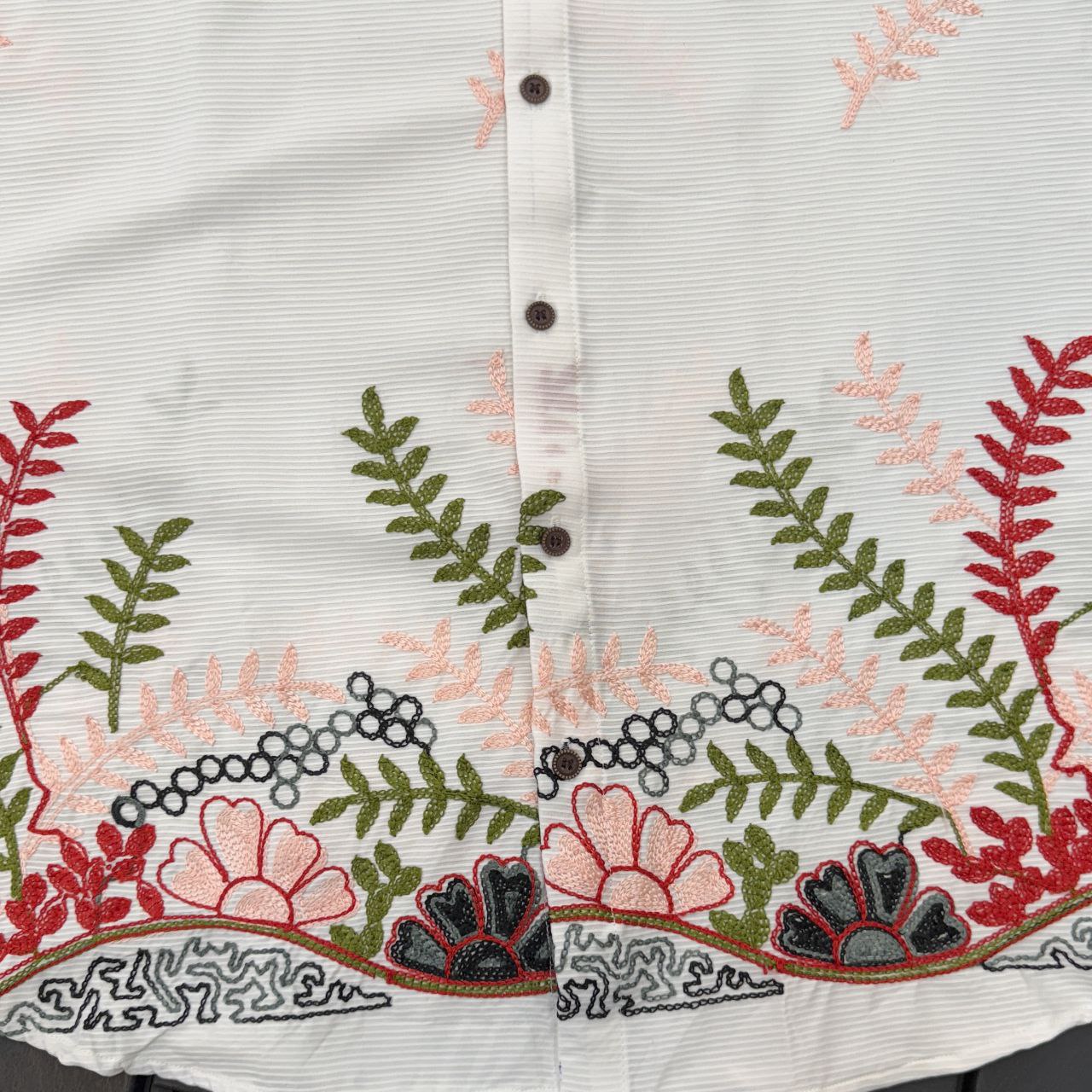 Men’s Exclusive Cotton Embroidery Work Shirt