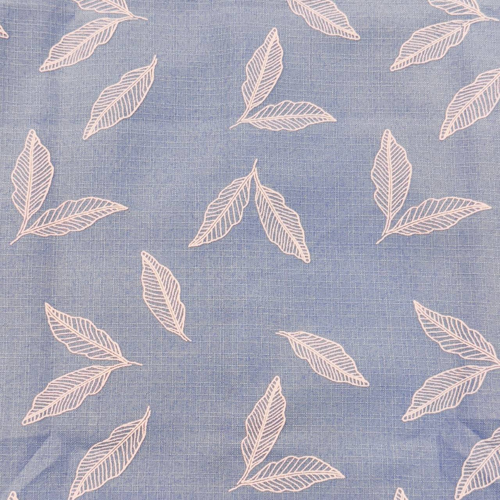 Full Sleeve Linen Shirt with Rubber Print Floral Design