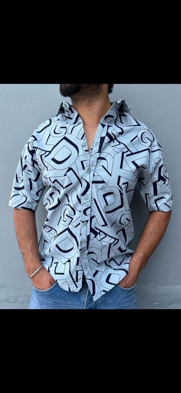 Printed Men's Shirt, Half Sleeves, Formal Wear